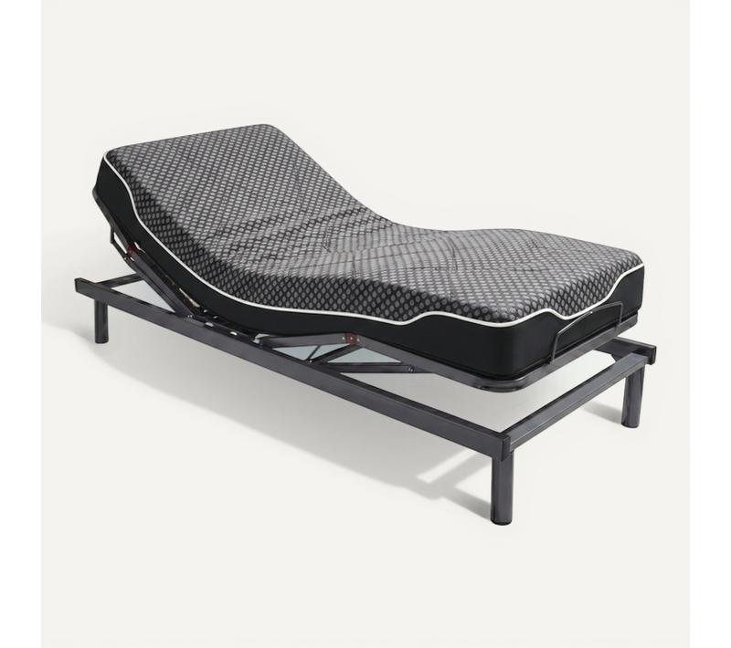 Sommier électrique Technoflex - 80x200 Cm - Matelas mousse à Mémoire De Forme 23 Cm D'épaisseur