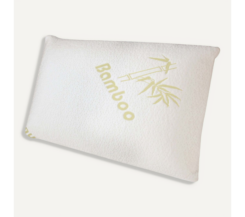 Oreiller Bamboo 30 X 50 Cm - Mousse à Mémoire De Forme - Déhoussable