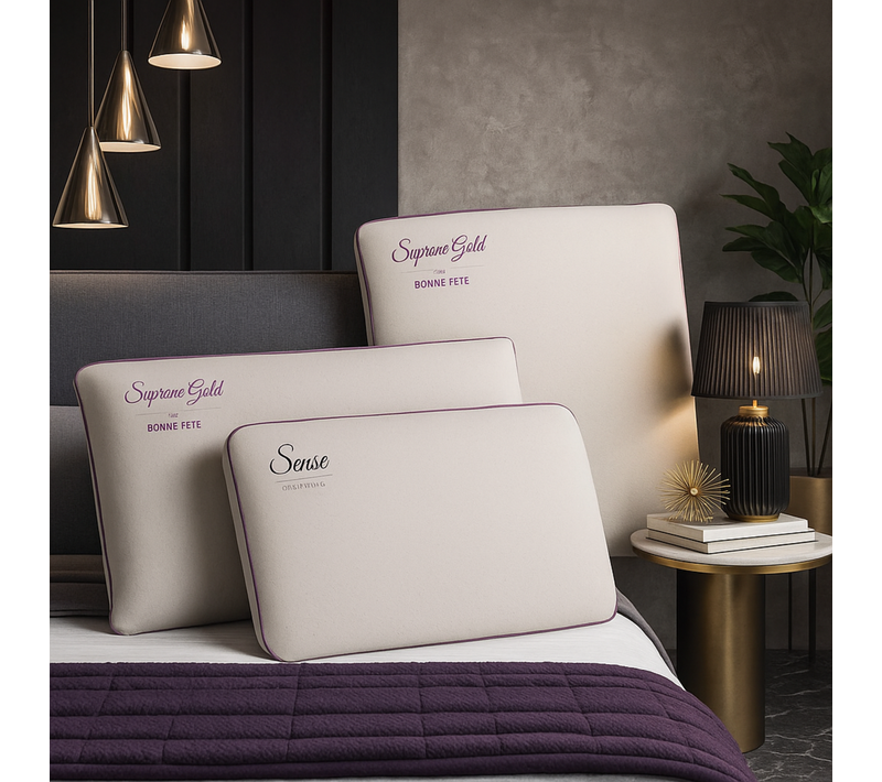 Oreiller 40x70cm Rectangle - Oreiller Bonne Fête : Mousse à Mémoire De Forme, Déhoussable