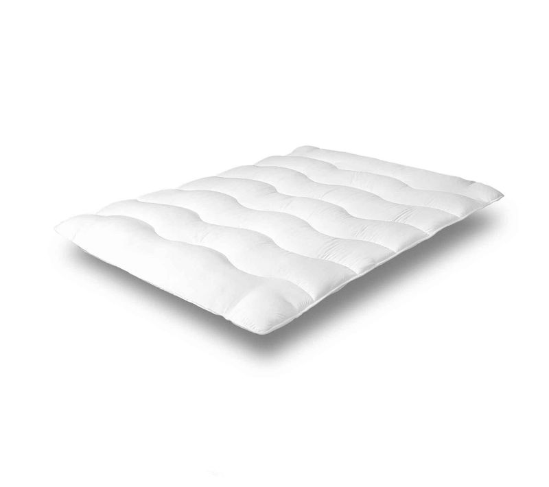 Surmatelas Nuage 200x200 Cm - 100% Microfibre - Aération Optimisée Et Sangles De Maintien