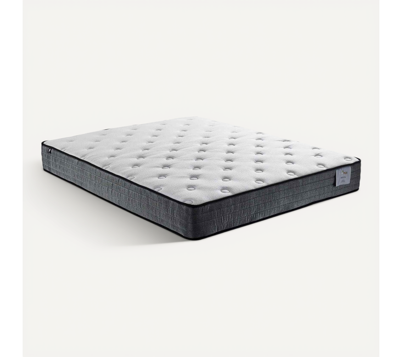 Matelas Ressorts Ensachés 200x200 Cm ESSENTIEL - 23 Cm D'épaisseur - Accueil Mémoire De Forme