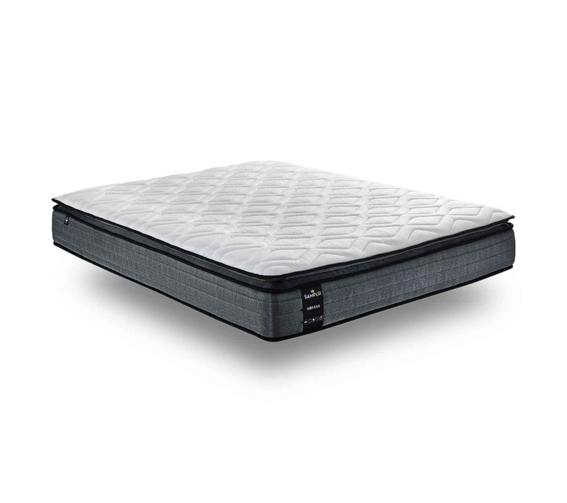 Matelas Nirvana 200x200 Cm - 26 Cm D'épaisseur - Mémoire De Forme, Ressorts Ensachés Et Latex