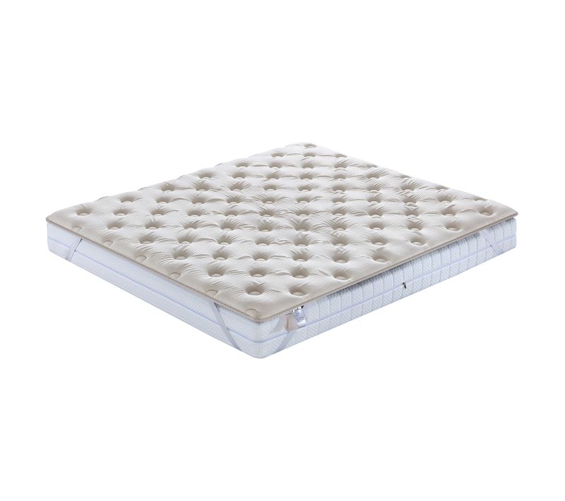 Surmatelas Latex 140x190cm Bamboo Relax - Mémoire De Forme Et Latex - 7 Zones De Confort