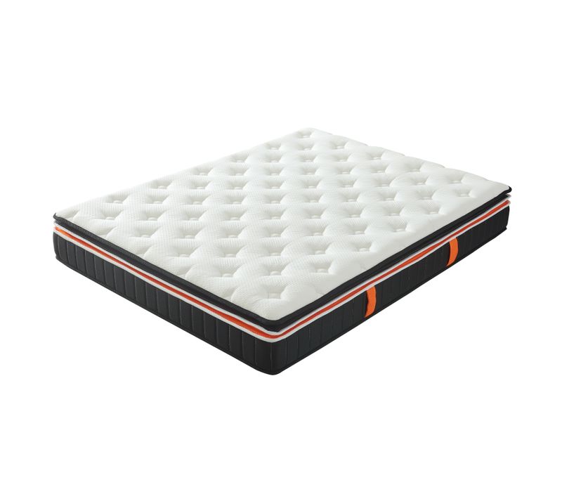Matelas 140x190 Cm - Matelas Epais - Double Surmatelas - Accueil Mémoire De Forme