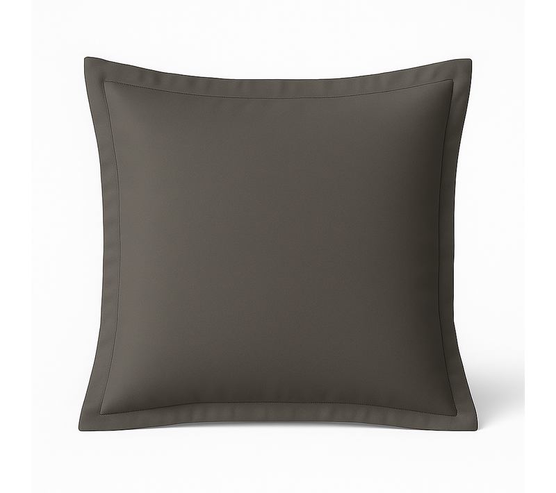 Taie D'oreiller 60x60 Cm Gris - Confort Doux Et Respirant