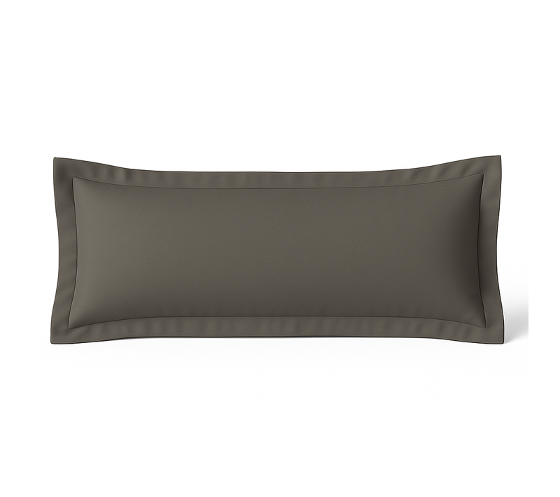 Taie De Traversin 150x40 Cm Gris - Confort Doux Et Respirant