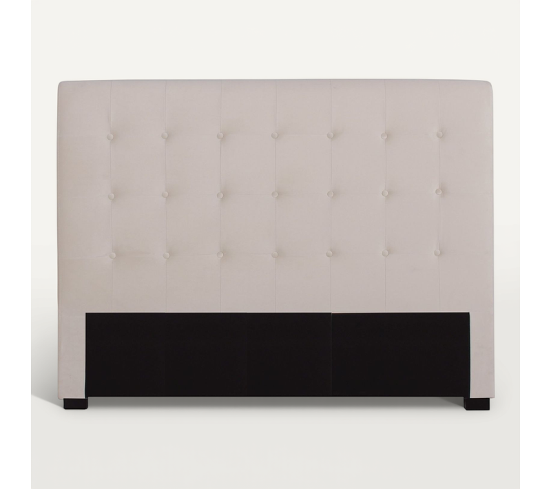 Tête De Lit Capitonnée Premium Velours 160cm Beige