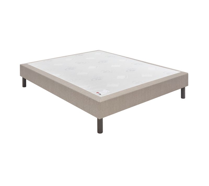 Sommier Confort Médium Nature Chiné Naturel 160x200
