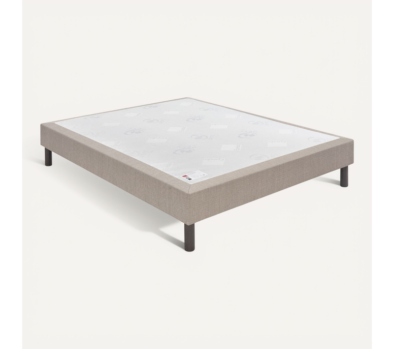 Sommier Confort Médium Nature Chiné Naturel 90x200
