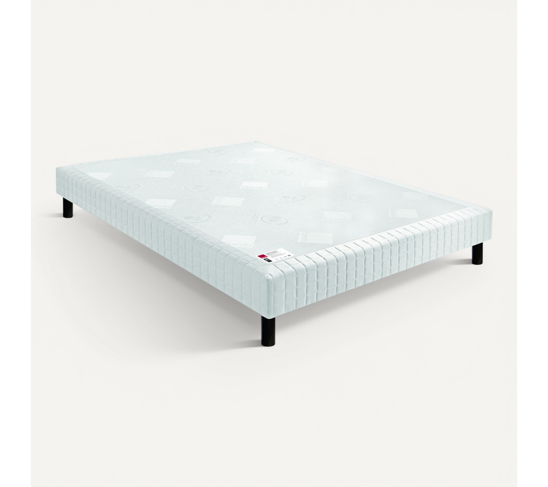 Sommier Confort Ferme Nature écru 2x90x200