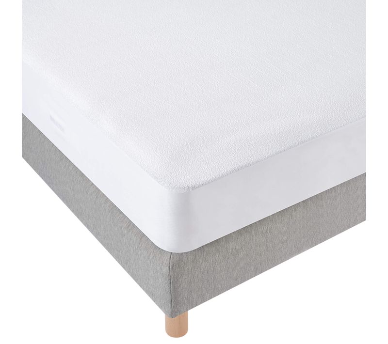 Protège Matelas Imperméable Et Respirant Blanc 140x190
