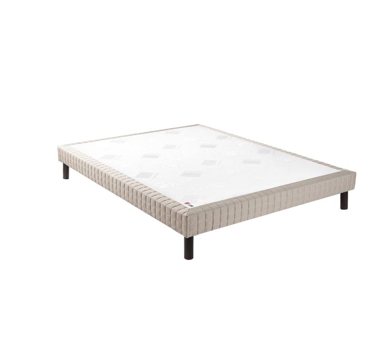Sommier Confort Médium Nature Jean Gris Foncé 2x90x200