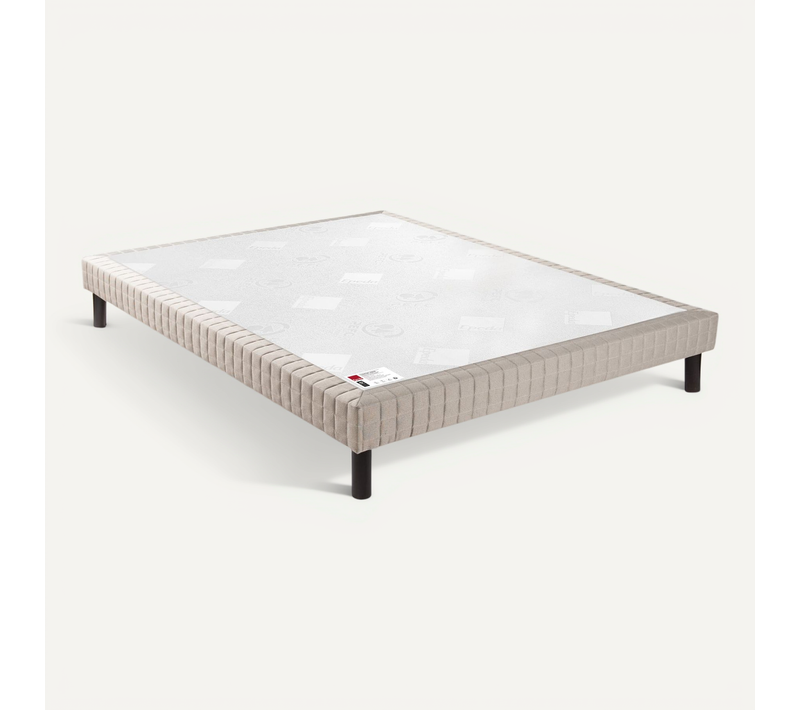 Sommier Confort Ferme Nature Jean Gris Foncé 90x200