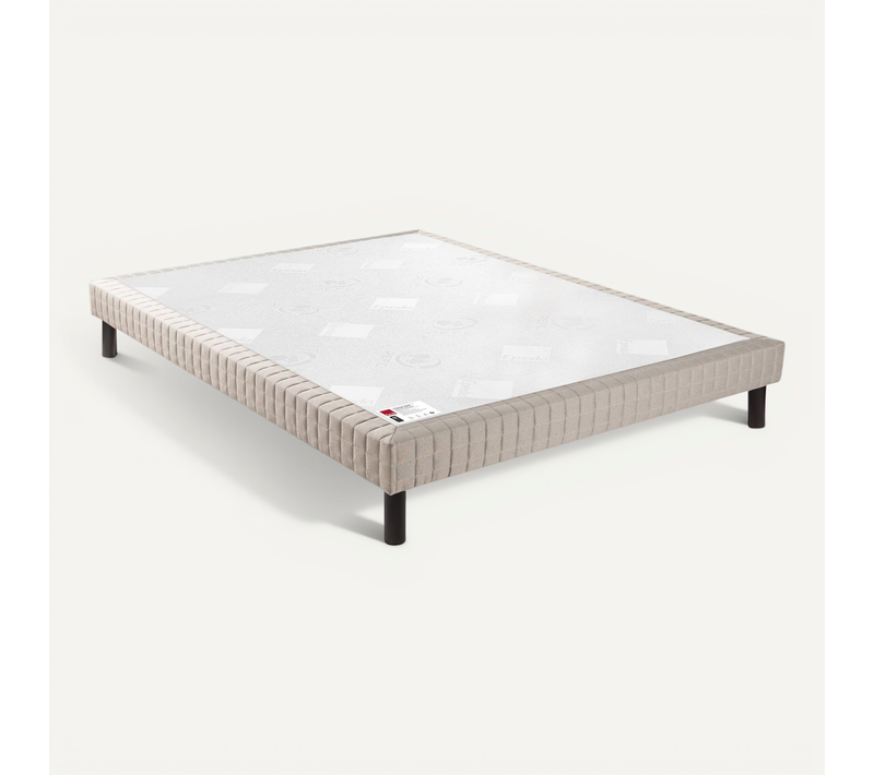 Sommier Confort Ferme Nature Jean Gris Foncé 2x100x200