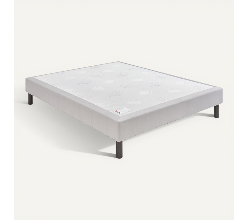 Sommier Confort Médium Nature Gris Souris 90x200
