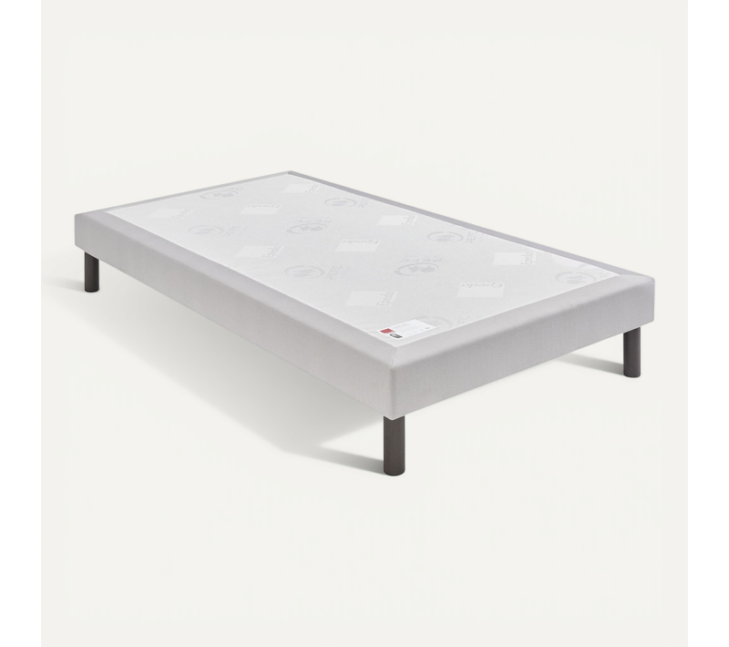 Sommier Confort Ferme Nature Gris Souris 90x200