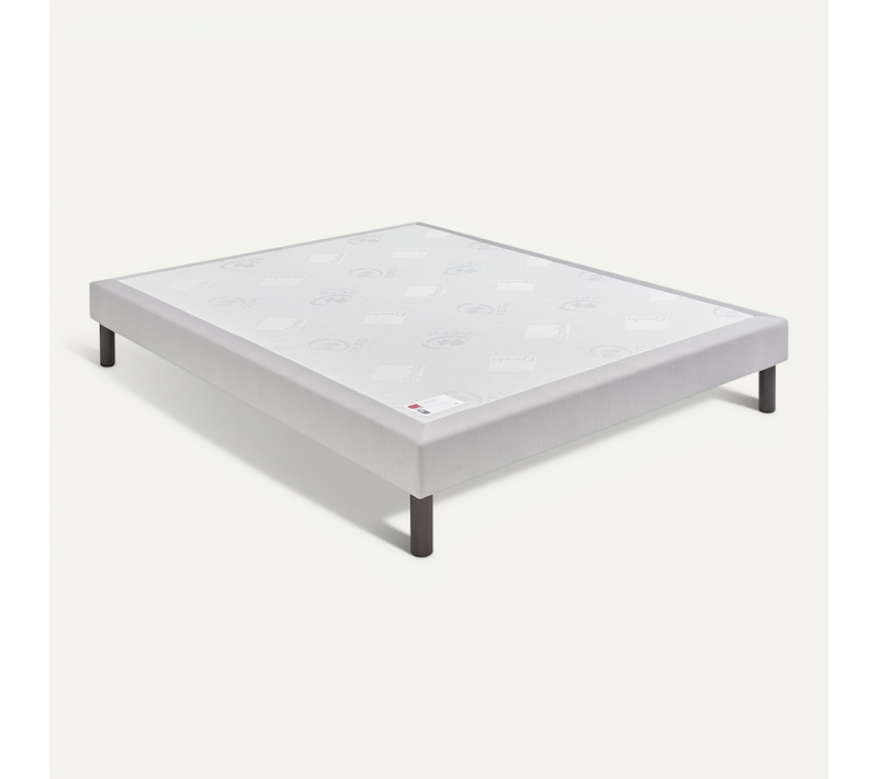 Sommier Confort Ferme Nature Gris Souris 2x80x200