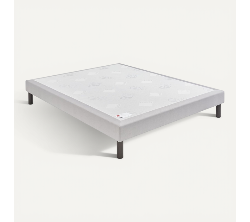Sommier Confort Ferme Nature Gris Souris 2x90x200