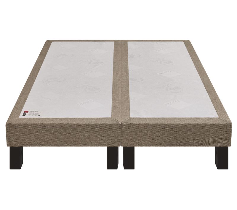 Sommier bronze 2x80x200 cm EPEDA BIEN-ETRE tissu