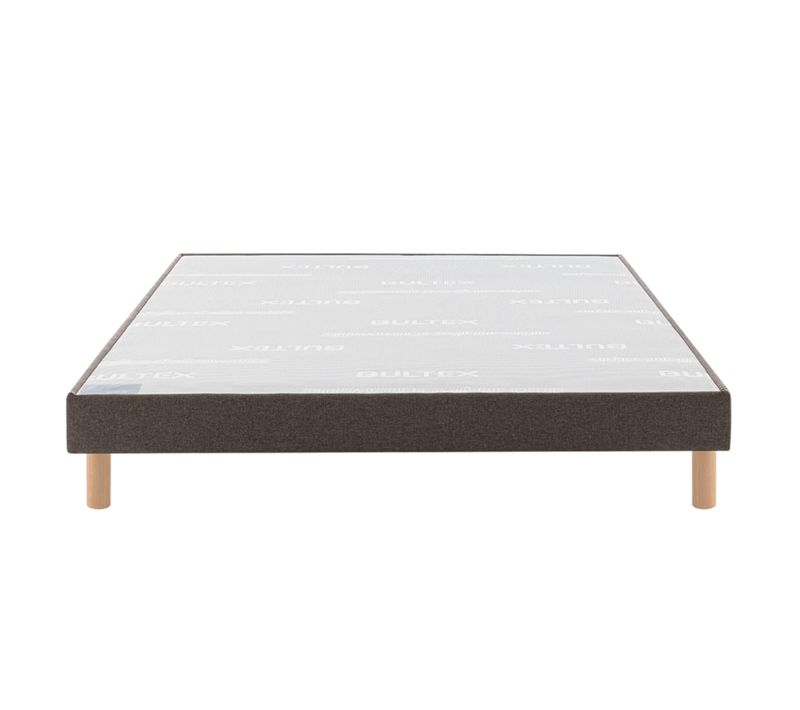 Sommier Déco Tapissier Vigoroso Marron 160x190
