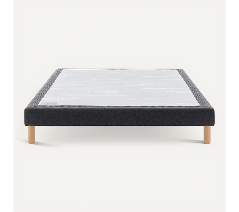 Sommier Déco Tapissier Mediano Gris Foncé 70x190
