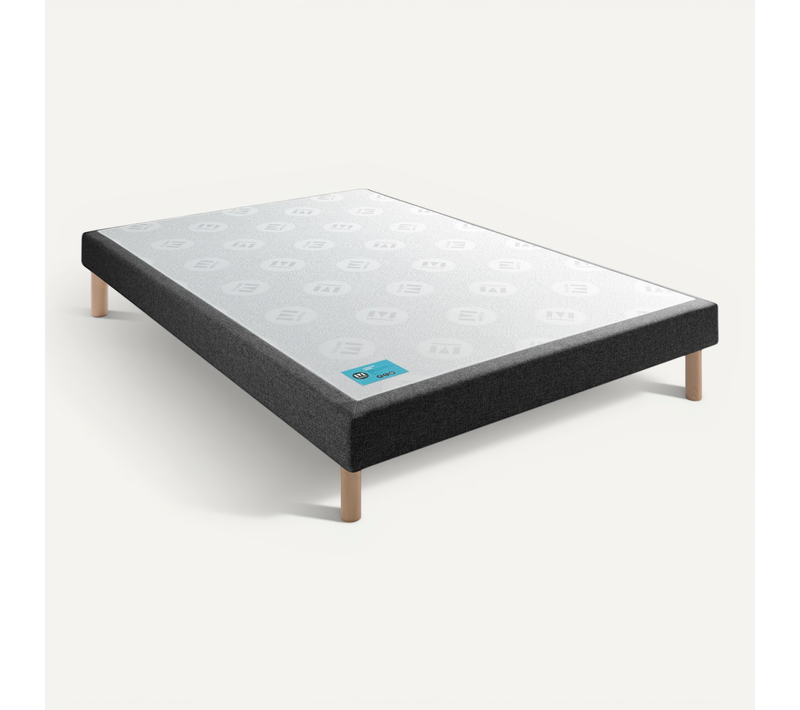 Sommier Tapissier Pencil Medium Gris Anthracite 120x190
