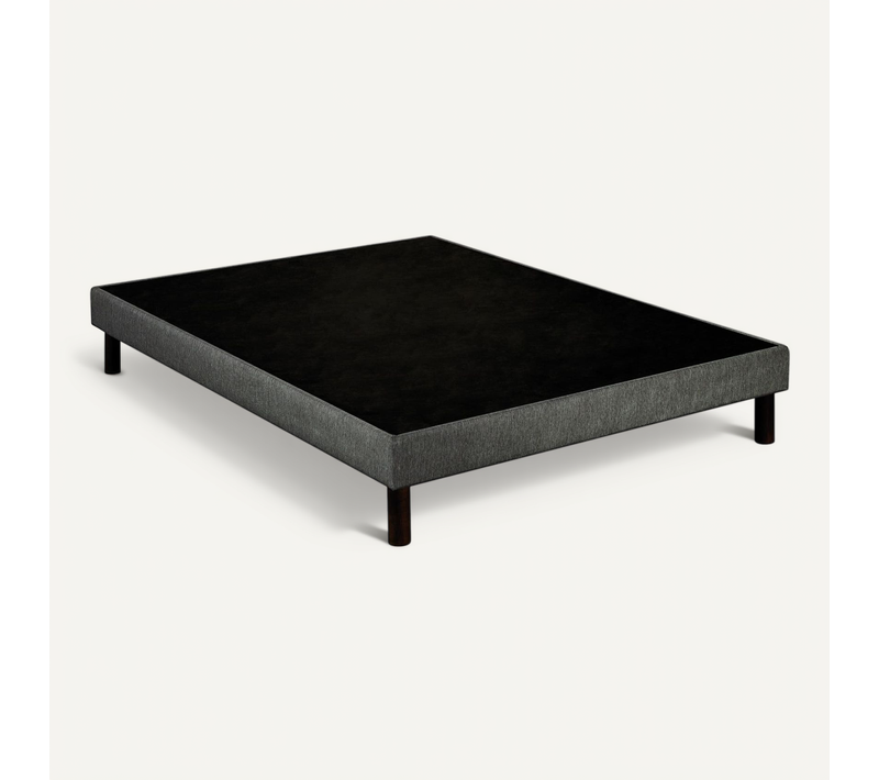 Sommier Déco Tapissier Unic Gris 120x200