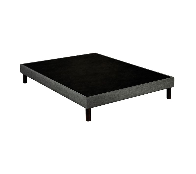Sommier Déco Tapissier Unic Gris 80x190
