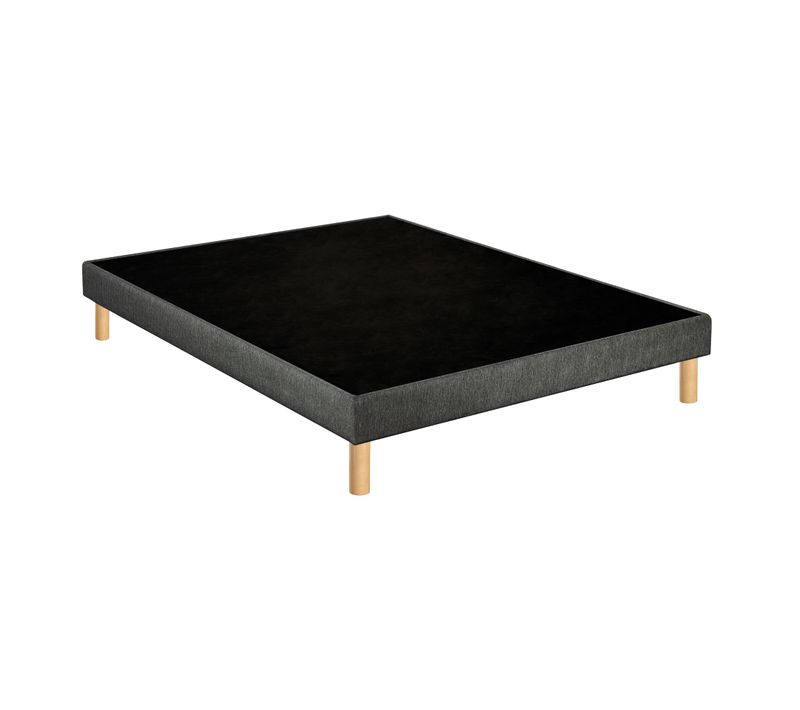 Sommier Déco Tapissier Unic Gris 80x190