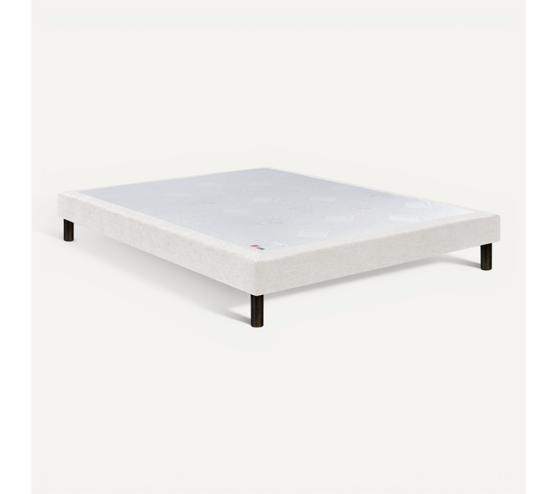 Sommier Confort Ferme Nature Chenillé Lin 2x80x200