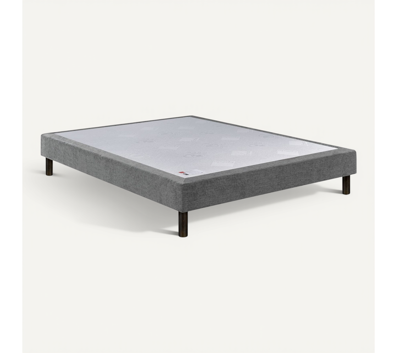 Sommier Confort Médium Nature Chenillé Gris 160x200