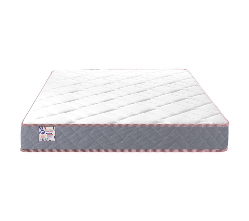 Matelas ressorts 140x190 cm avec mémoire de forme GRASS MAT ép.24 cm
