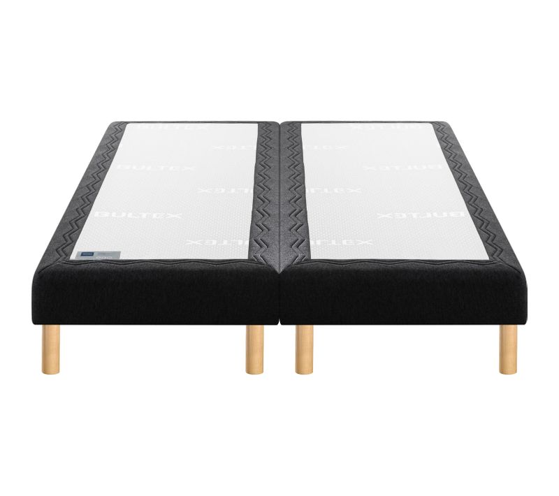 Sommier gris 2x80x200 cm BULTEX MOELLEUX