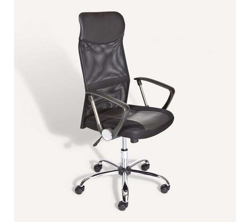 Fauteuil De Bureau Sur Roulettes Noir - Techno