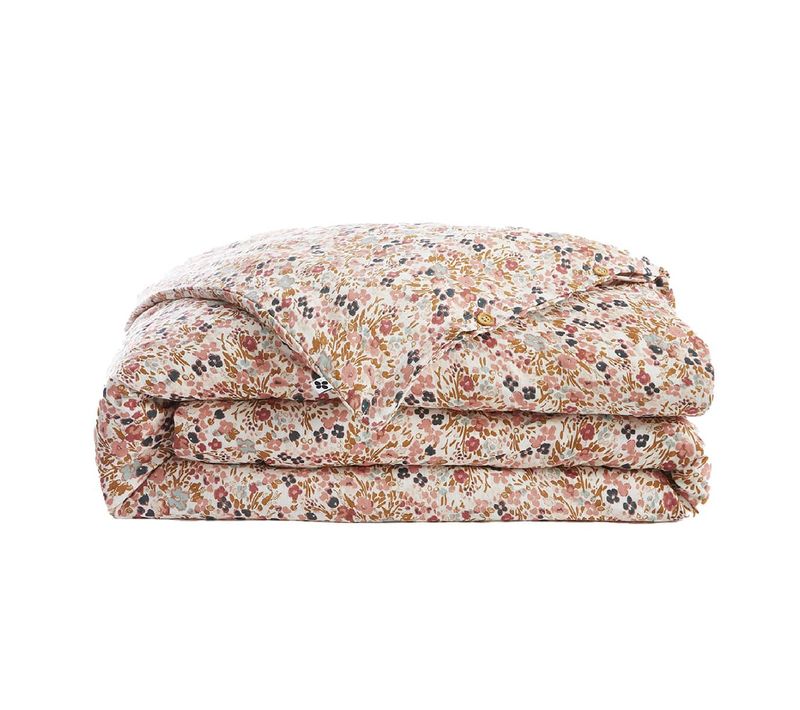 Housse De Couette 140x200cm Gaze De Coton Motif Liberty - Isis