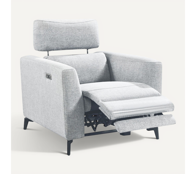 Fauteuil Relax Electrique Gris Clair - Mumbai