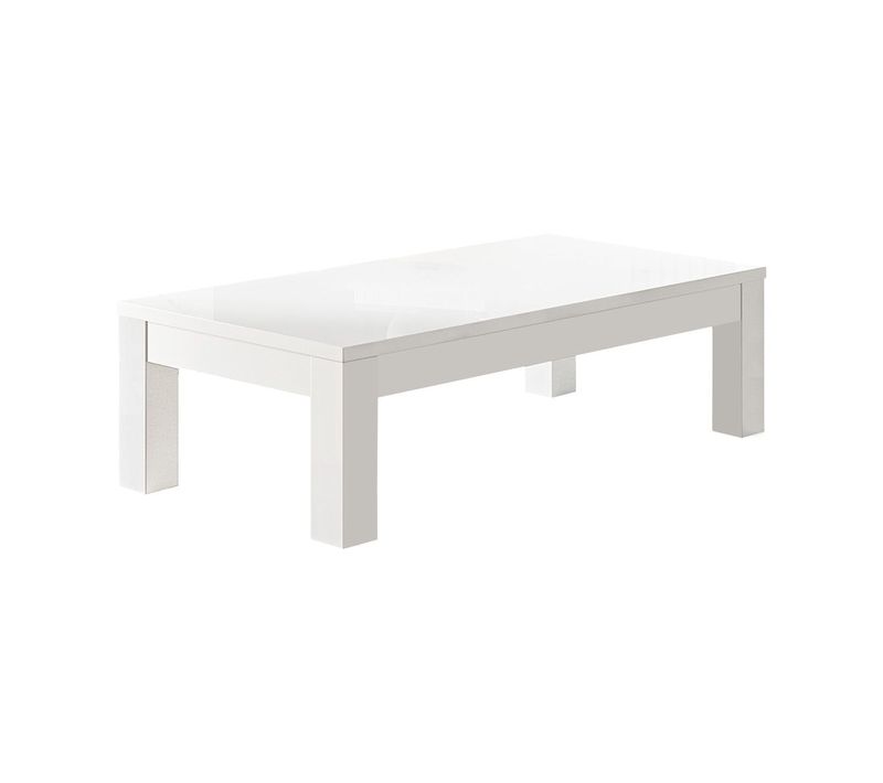 Table Basse L127cm Laquée Blanc Brillant - Deyton