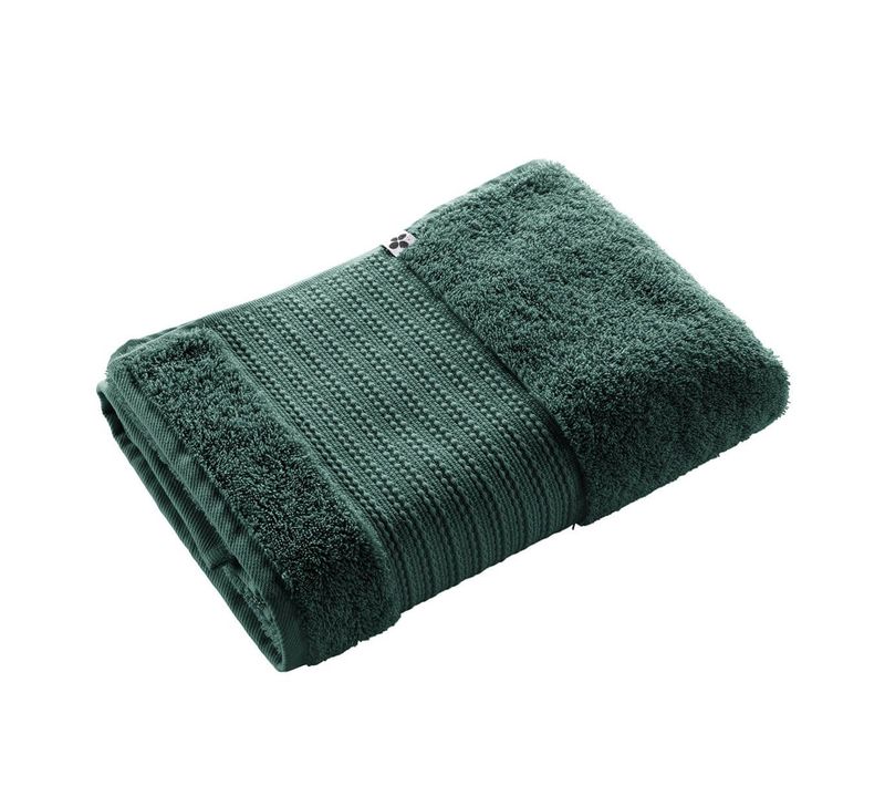Serviette De Douche 70x130cm En Coton Bio Coloris Emeraude - Emma