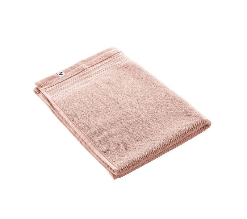 Tapis De Bain 50x70cm En Coton Bio Coloris Rose Poudré - Emma