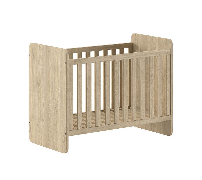 Lit Bébé 60x120cm Evolutif En 90x200cm Aspect Chêne Clair - Marco