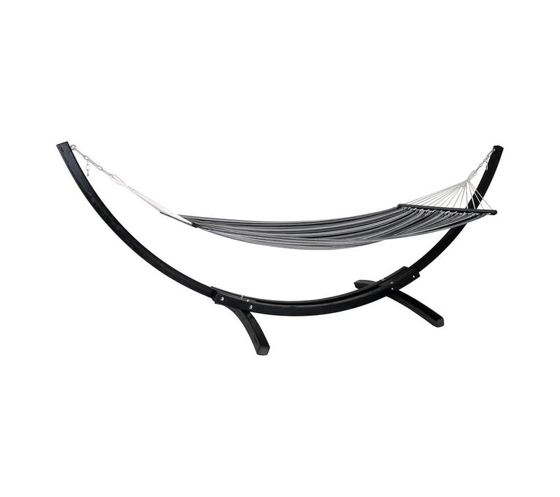 Hamac Pied En Bois De Mélèze Et Toile En Coton Et Polyester - Hamock