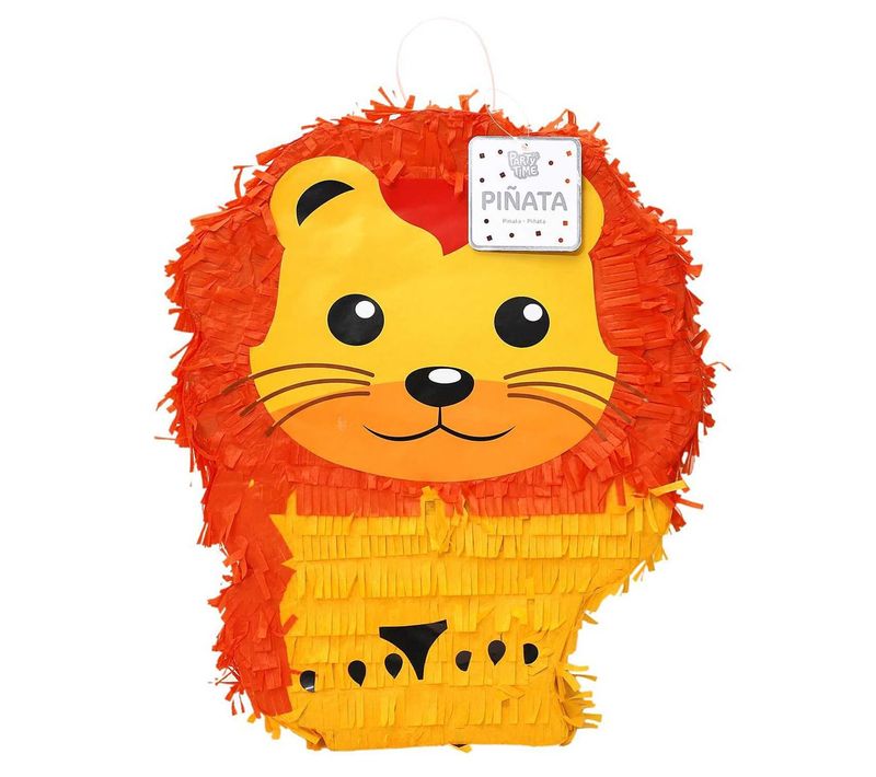 Pinata Forme Lion à Garnir H39cm - Cassebonbon