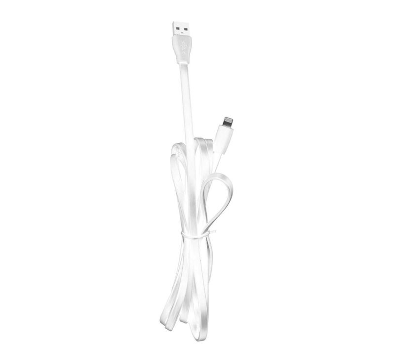 Câble Plat Lightning Charge Rapide Longueur 1m Blanc - Faster