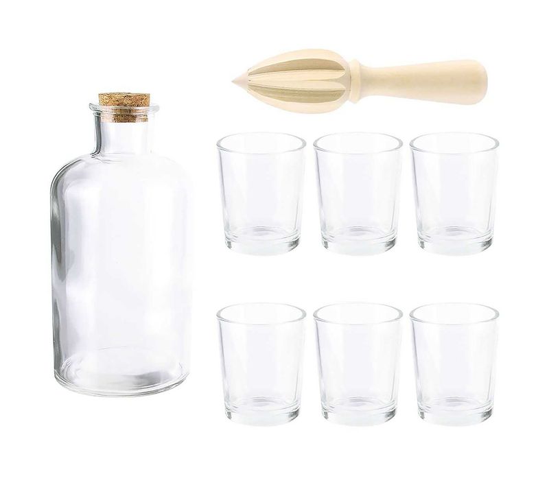 Coffret Rhumerie Avec 1 Carafe 6 Verres Et Presse-agrumes - Mojito