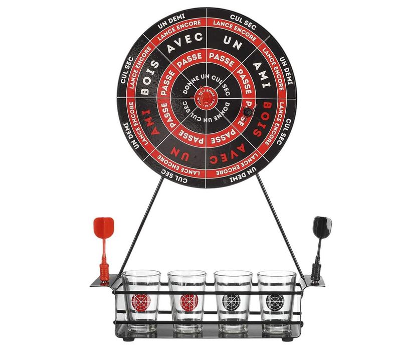 Jeu à Boire Fléchettes Avec 4 Verres - Fletcher
