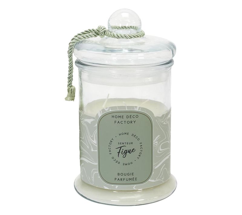 Bougie Bonbonnière Parfumée Senteur Figue H23,5cm - Tagada