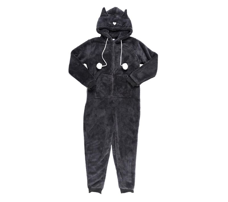 Combinaison Chat Sherpa Ultra Doux Pour Adulte - Luffy