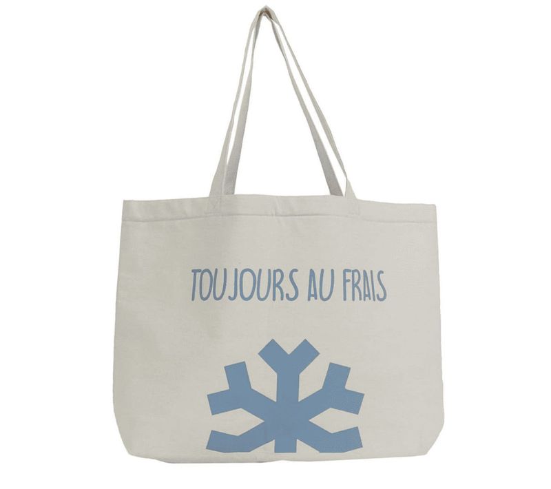 Tote Bag Isotherme (10l) Blanc Avec Message "toujours Au Frais" - Frisca