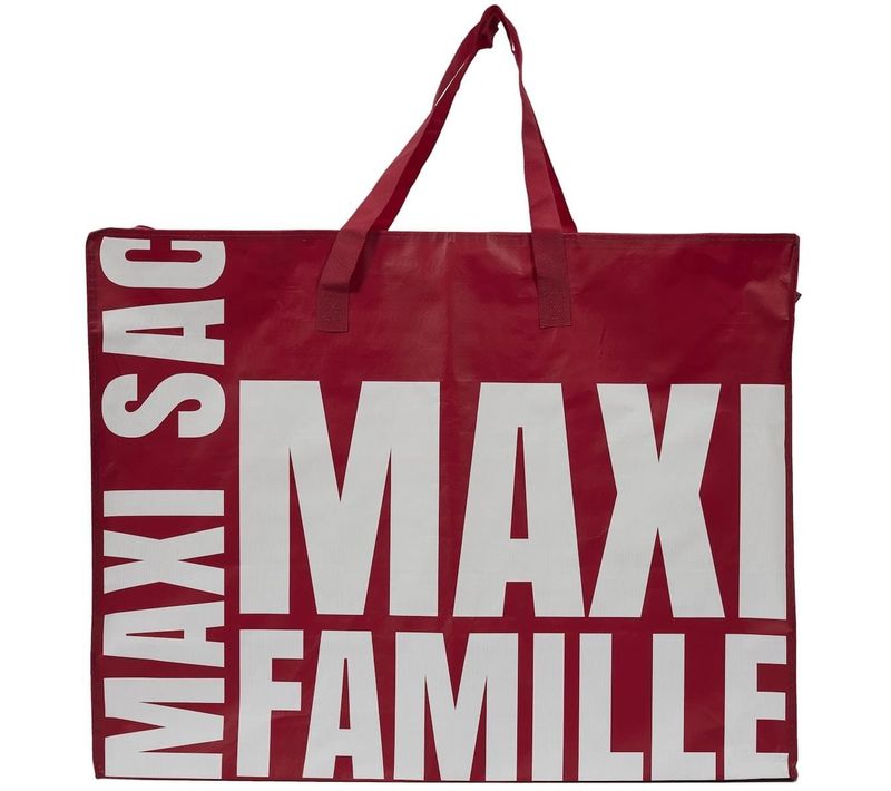 Sac XXL Rouge Multiusages Avec Message En Polypropylène (70 X 53 Cm) - Totemax