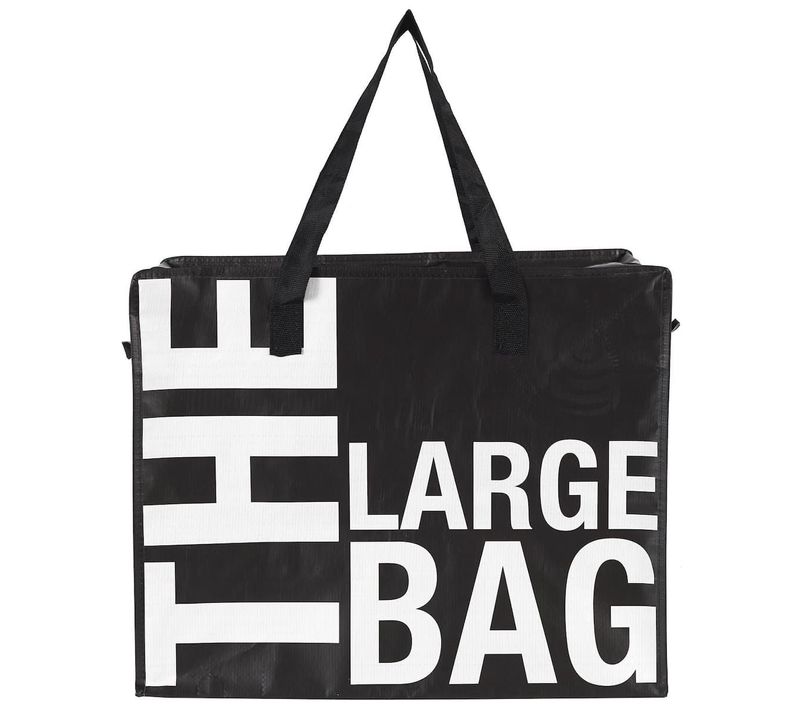Sac L Noir Multiusages Avec Message En Polypropylène (55 X 55 Cm) - Totemax